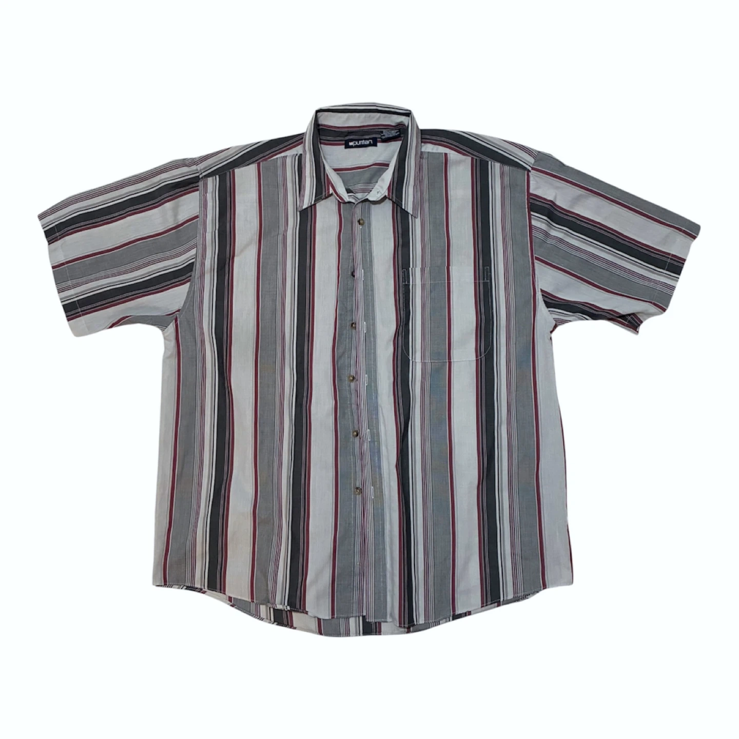 Men’s Vintage Short Sleeve Striped Button Down Shirt Bundle XL - photo 4