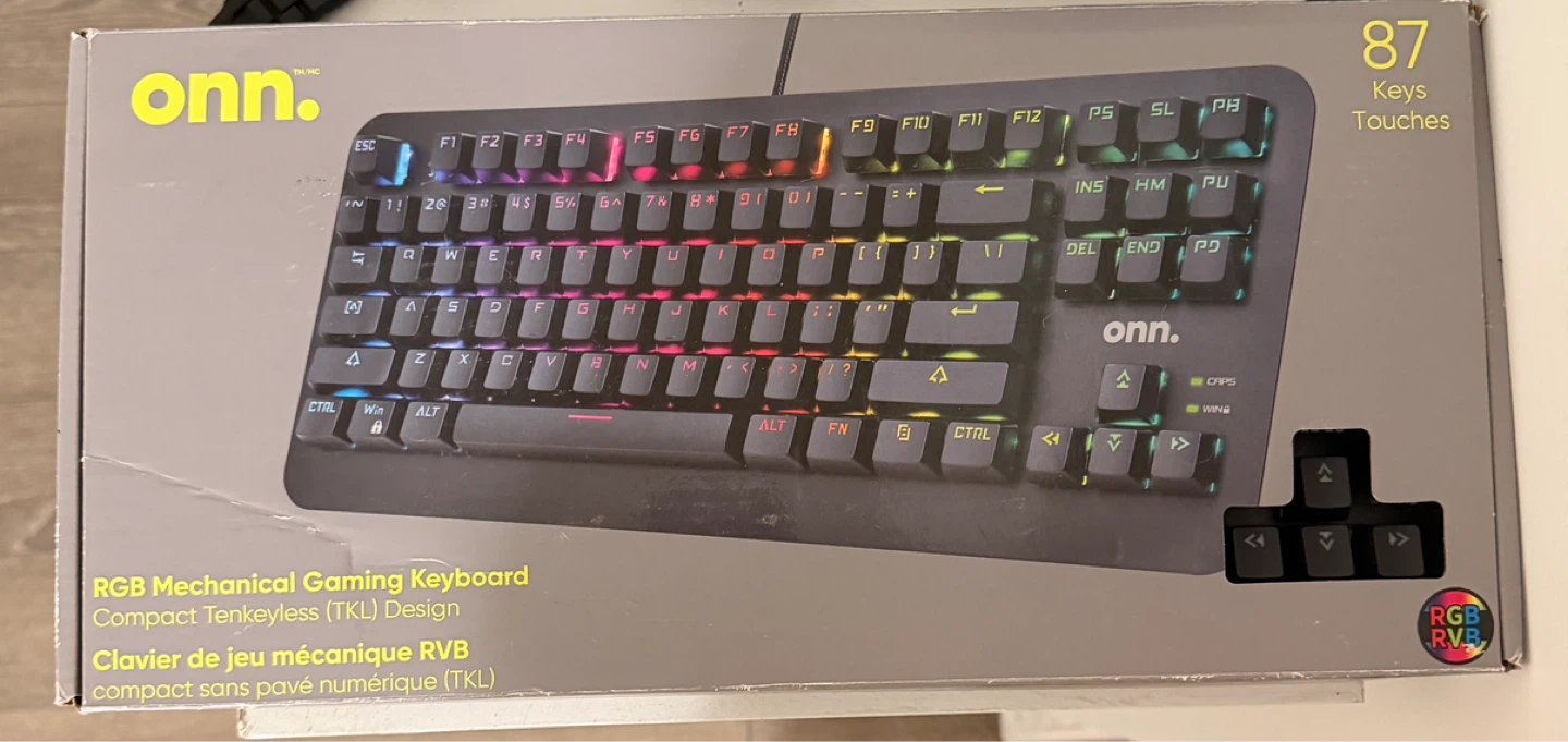 Onn. RGB Mechanical Gaming Keyboard