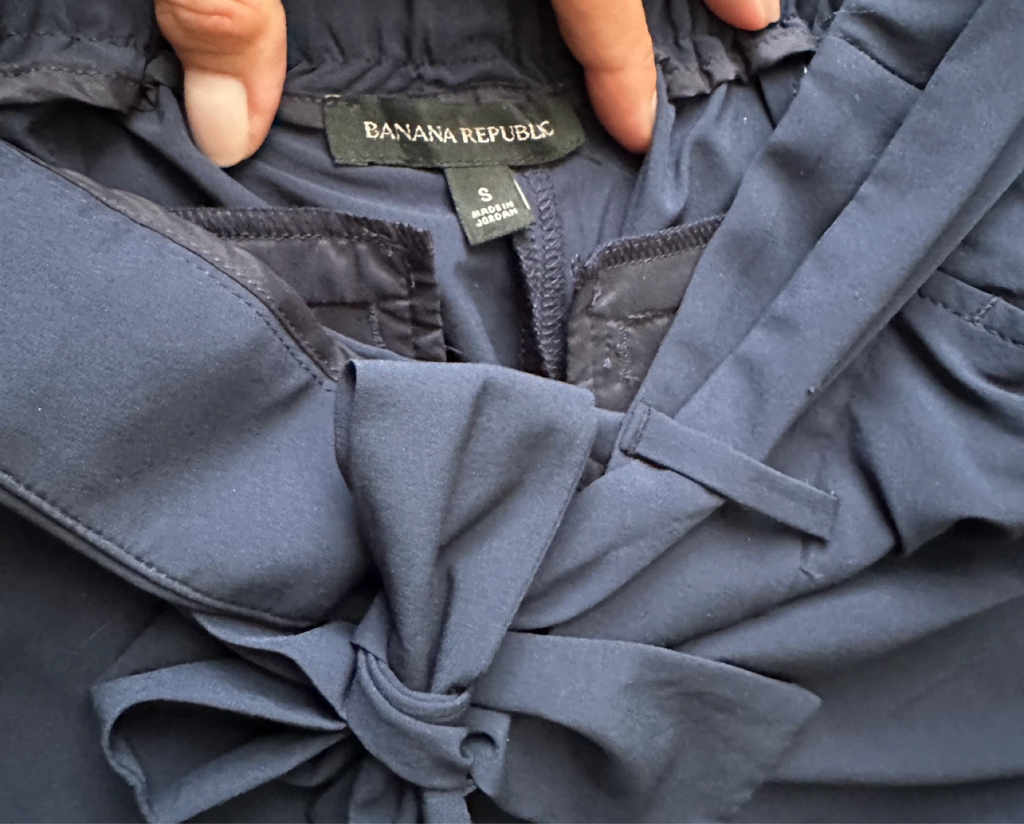Banana republic wide leg navy trousers - photo 2