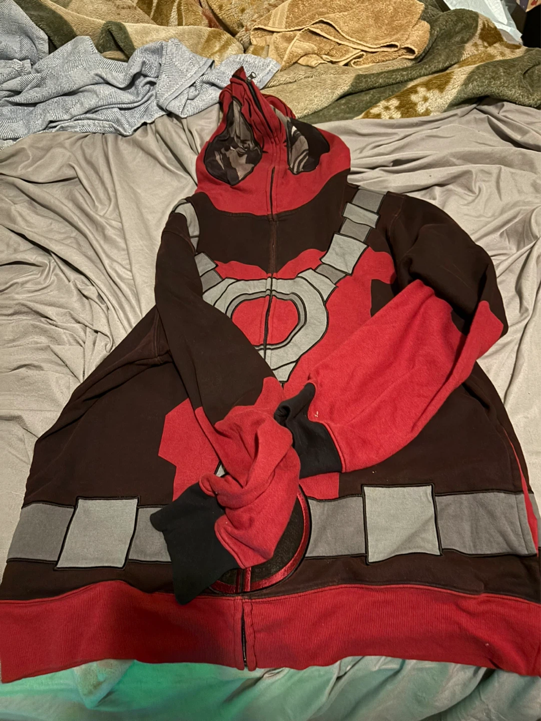 Deadpool zip hoodie costume