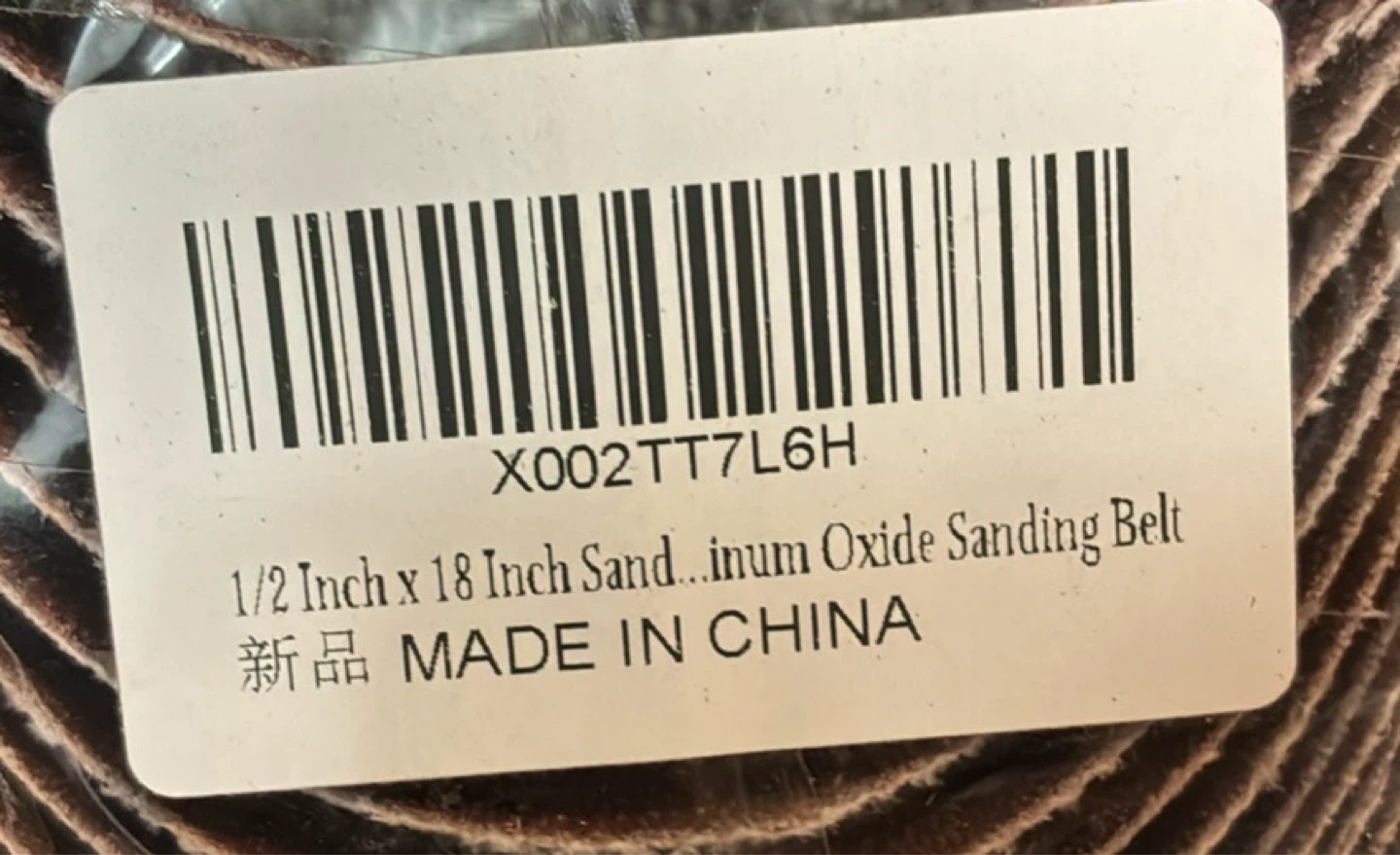 New 50 pce 1/2 Inch x 18 Inch Sanding Belts - Aluminum Oxide - photo 2