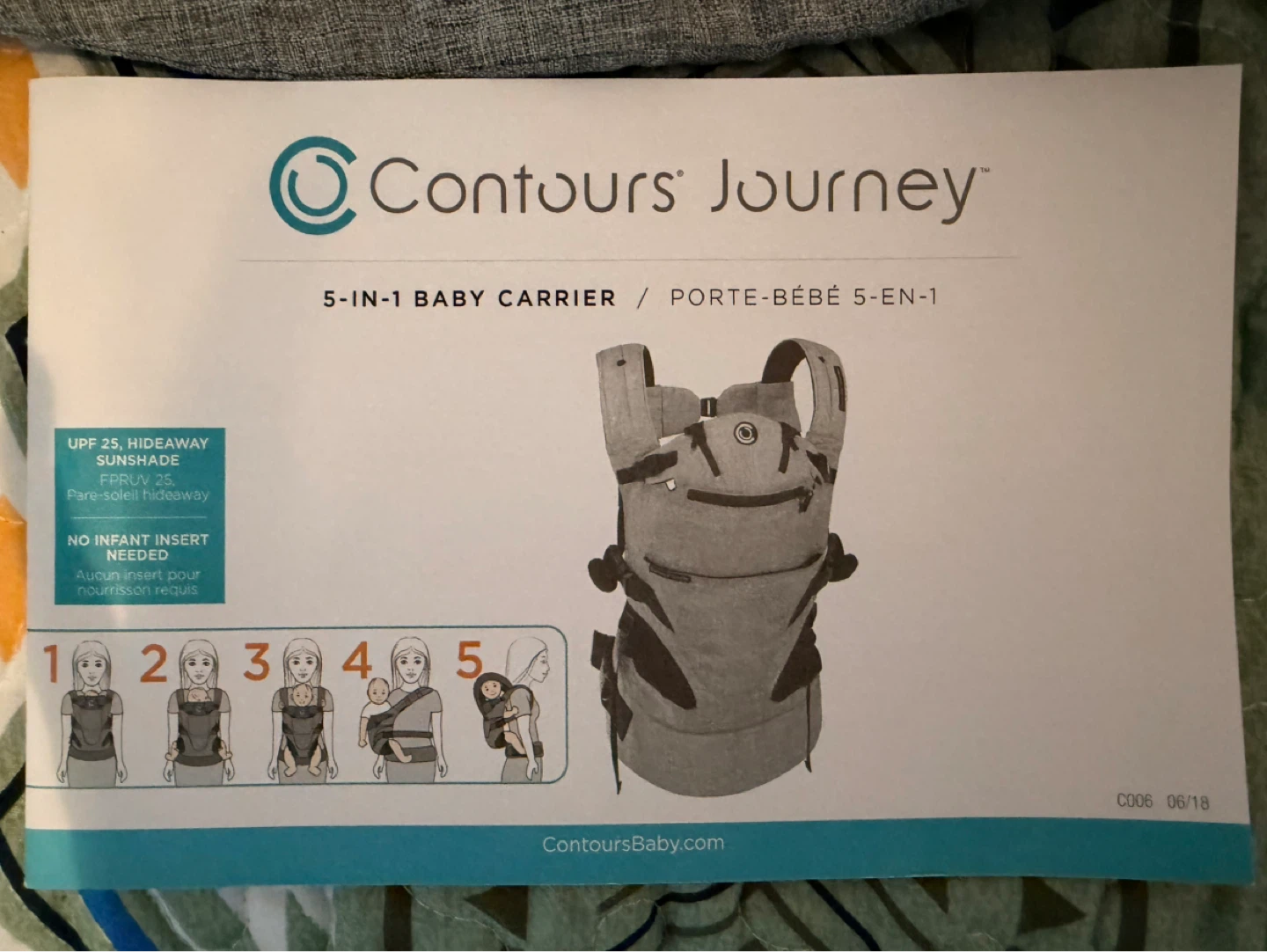 Contours Journey 5-in-1 Baby Carrier