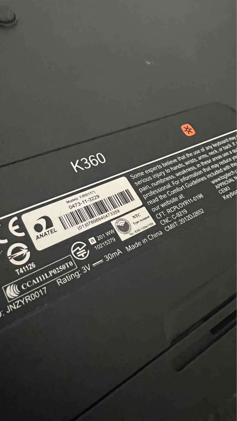 Logitech K360 Wireless Keyboard - photo 5