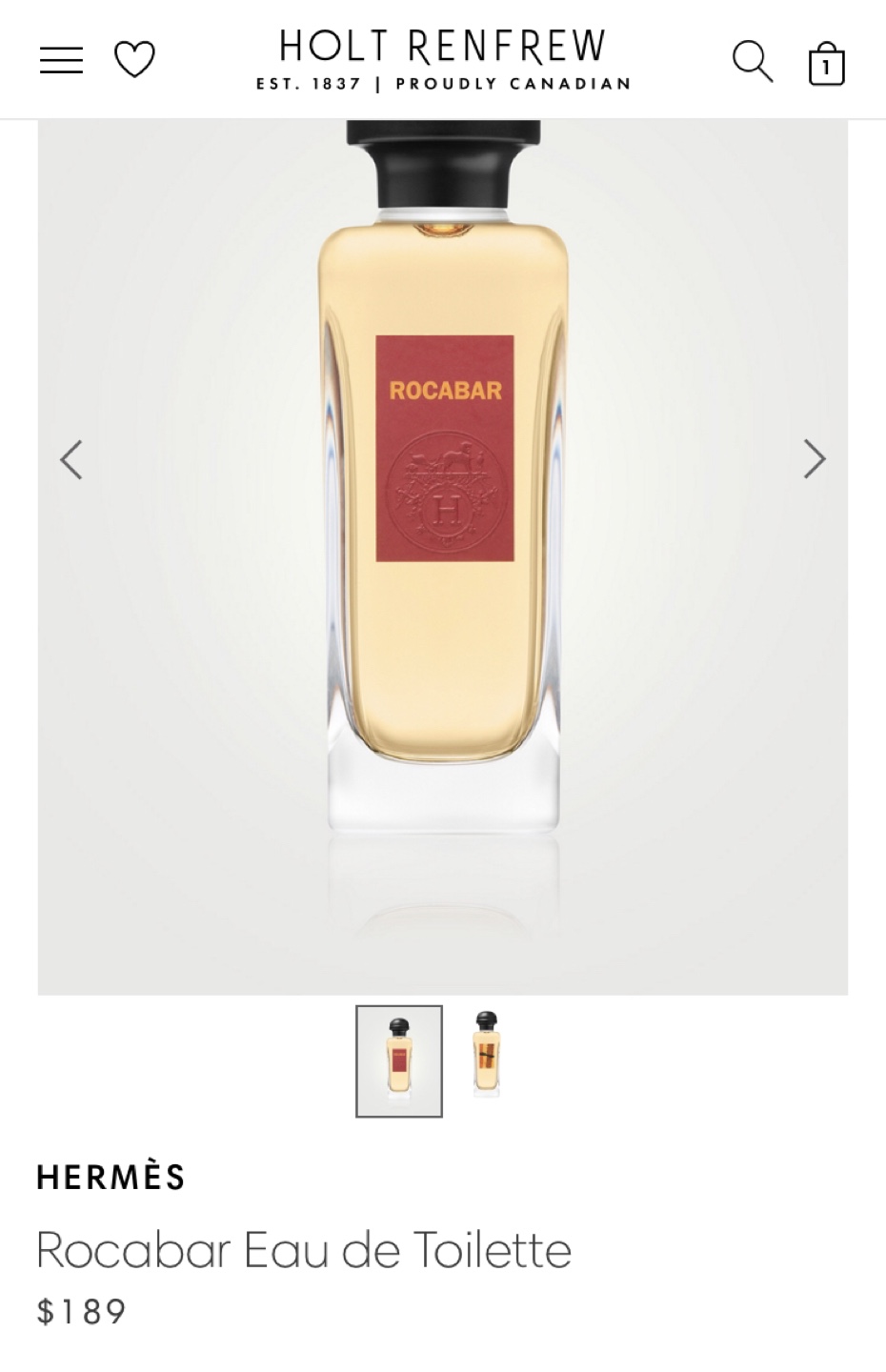 HERMES ROCABAR EAU DE TOILETTE - photo 3