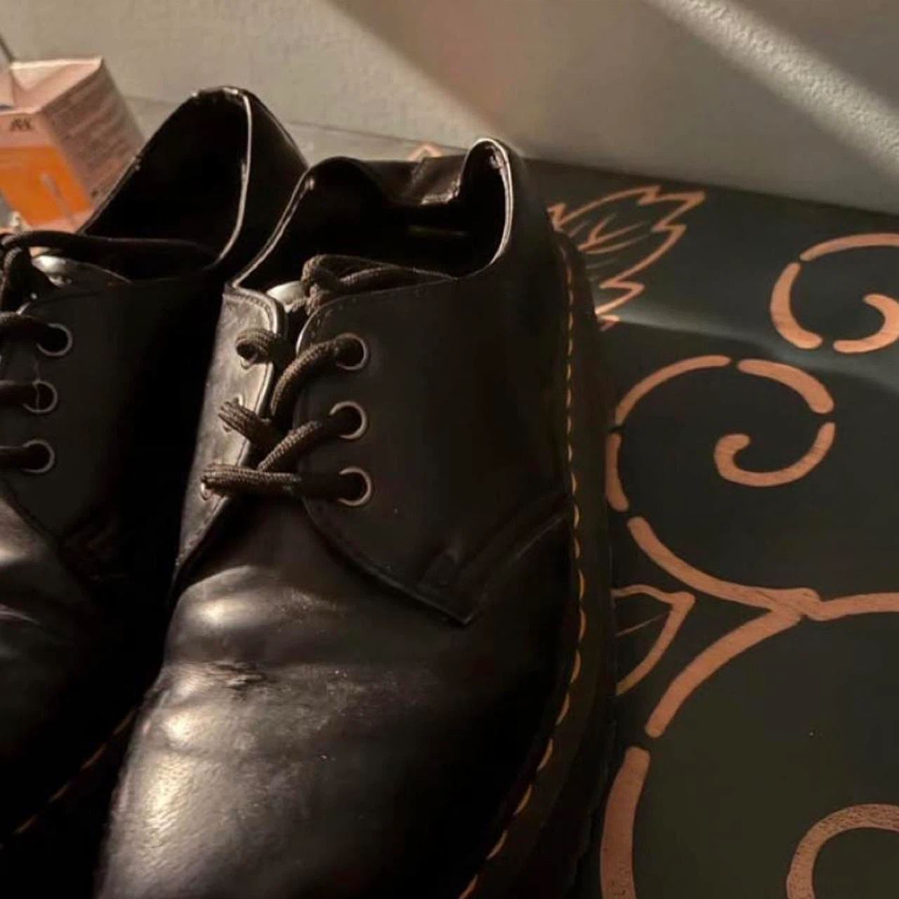 Dr. Martens Black Leather Lace-Up Shoes