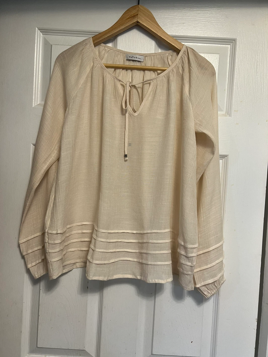 (New) YaYa & Co. Cream Blouse