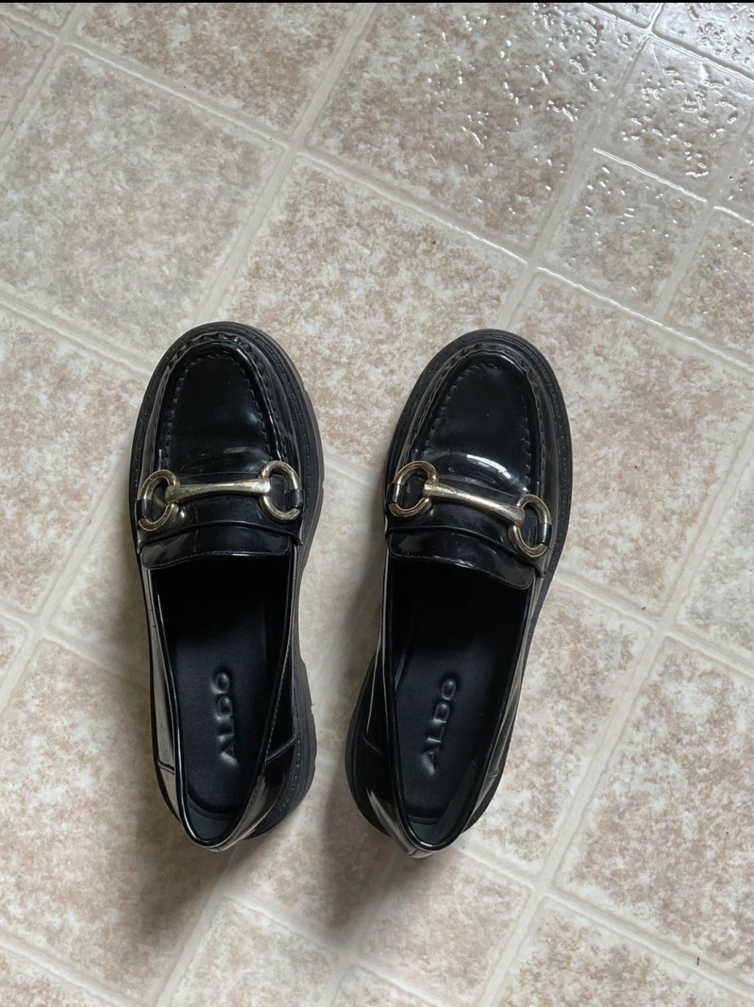 ALDO Black Patent Platform Loafers - photo 2
