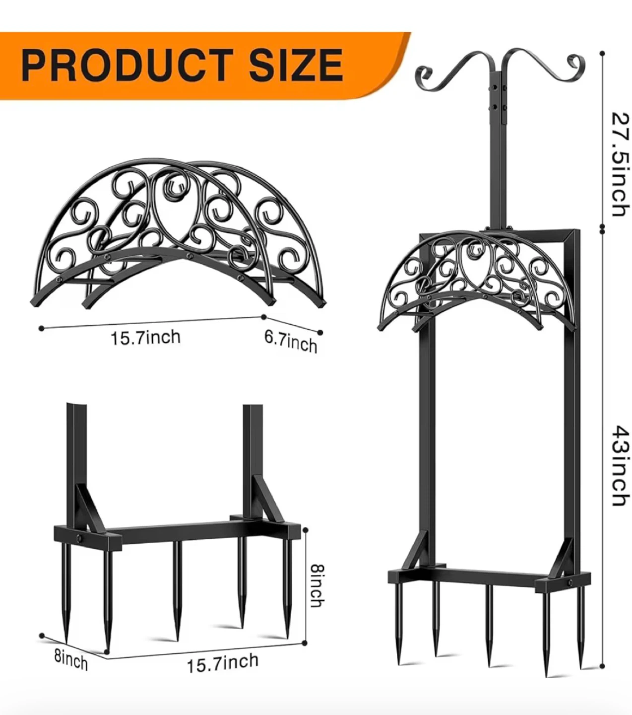Outdoor Garden Hose Holder with Lantern and Bird Feeder Stand - photo 2