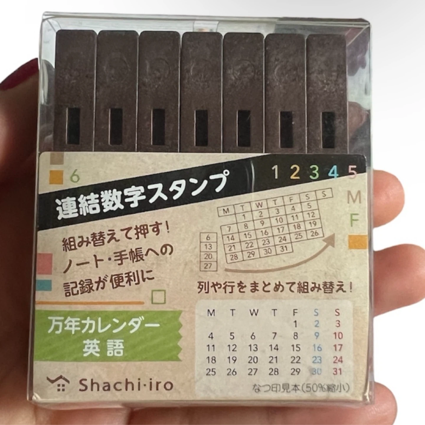 Shachihata Shachi-iro Perpetual Calendar Stamp - photo 3