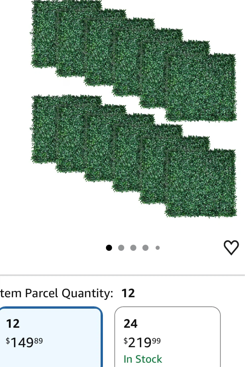 12 Pack Artificial Hedge Panels - photo 2