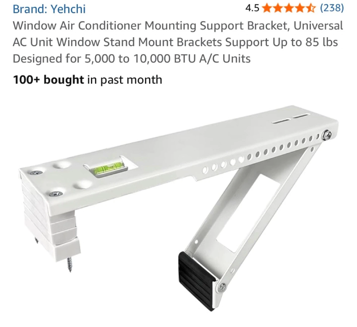 8000 BTU Quiet LG Window Air Conditioner with Mounting Bracket - photo 4
