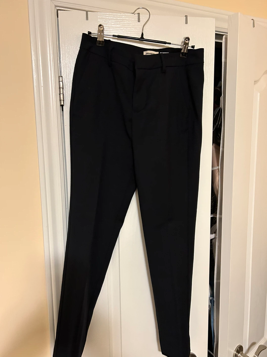Zadig & Voltaire Black Wool Pants Size 36