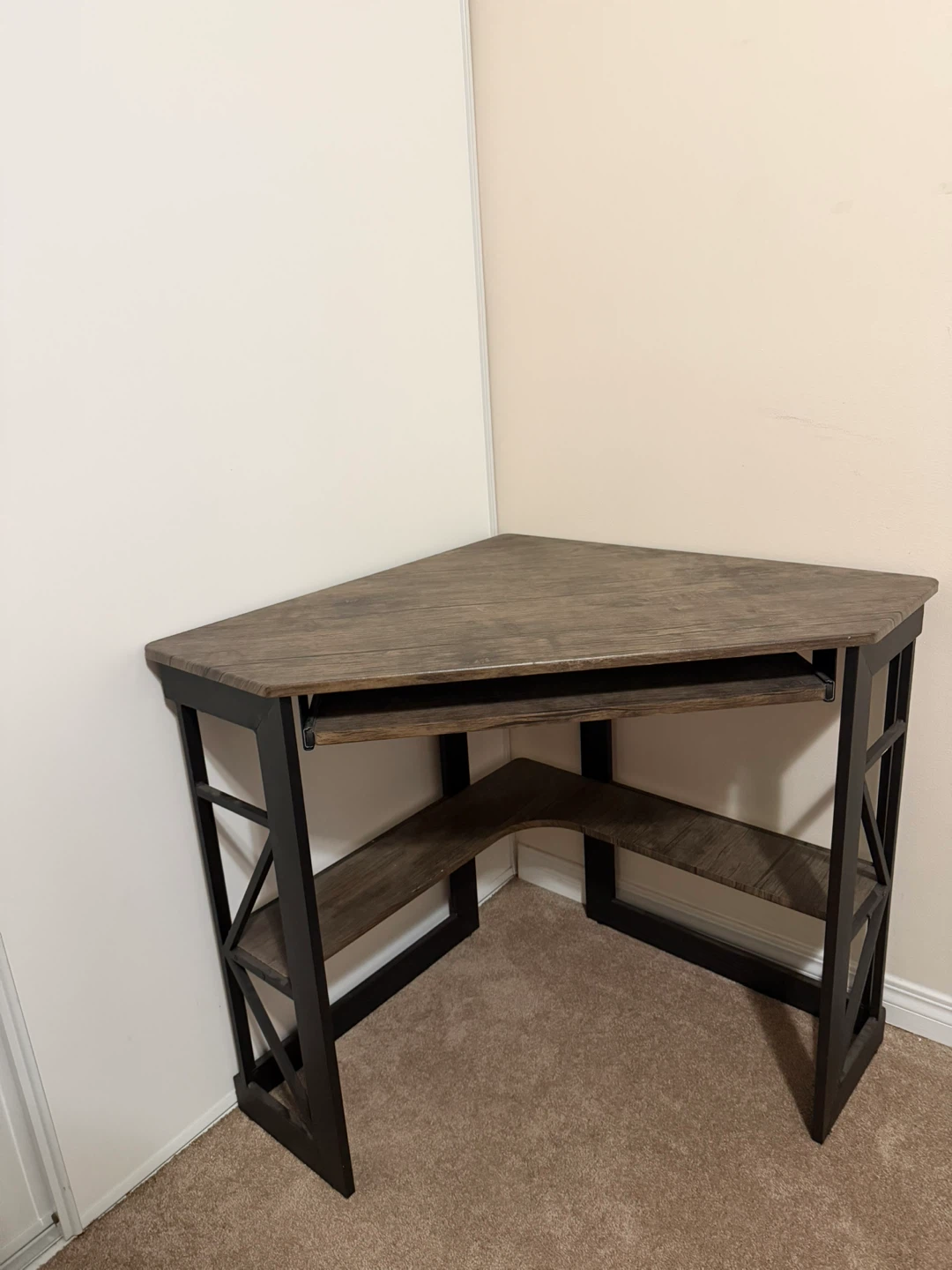 Corner Desk with Keyboard Tray - photo 2