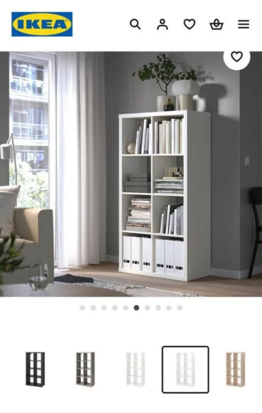 IKEA KALLAX Shelf Unit and Baskets