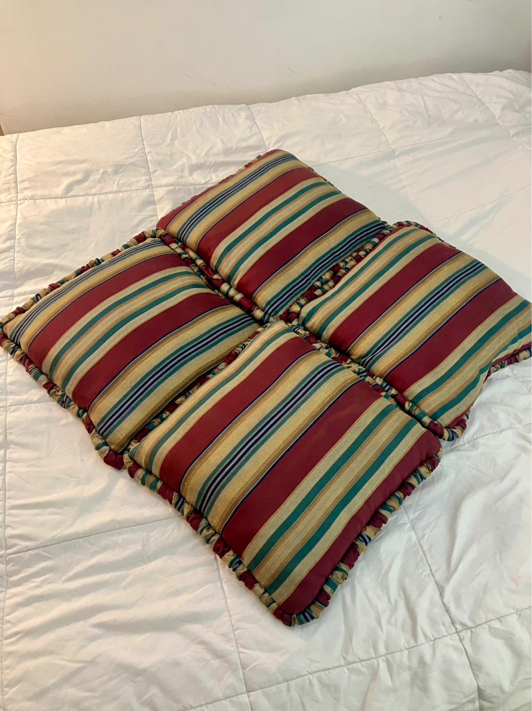 Set Of 4 Throw Pillows 16” x 16” - Good Condition