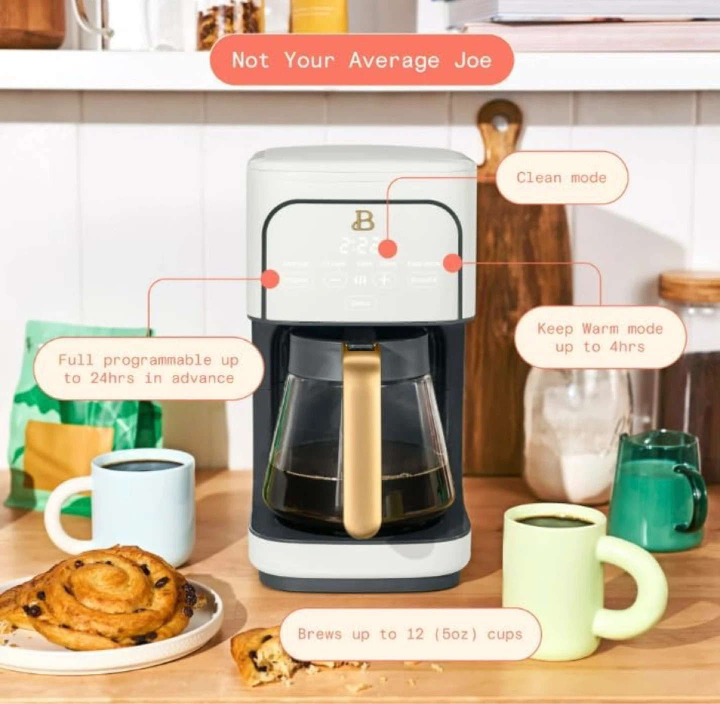 Beautiful 14 Cup Programmable Touchscreen Coffee Maker