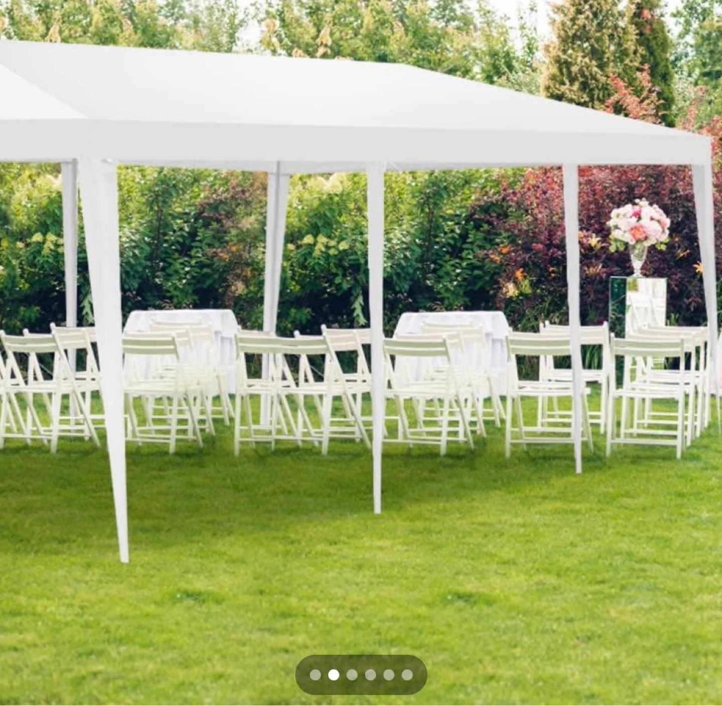 White Party Tent Canopy - 10x30 ft - photo 2