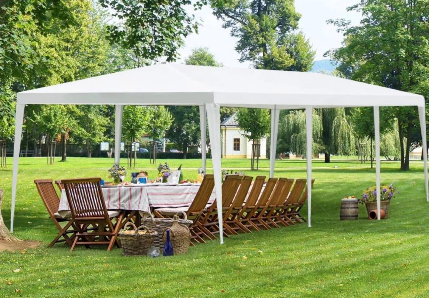 White Party Tent Canopy - 10x30 ft - photo 5