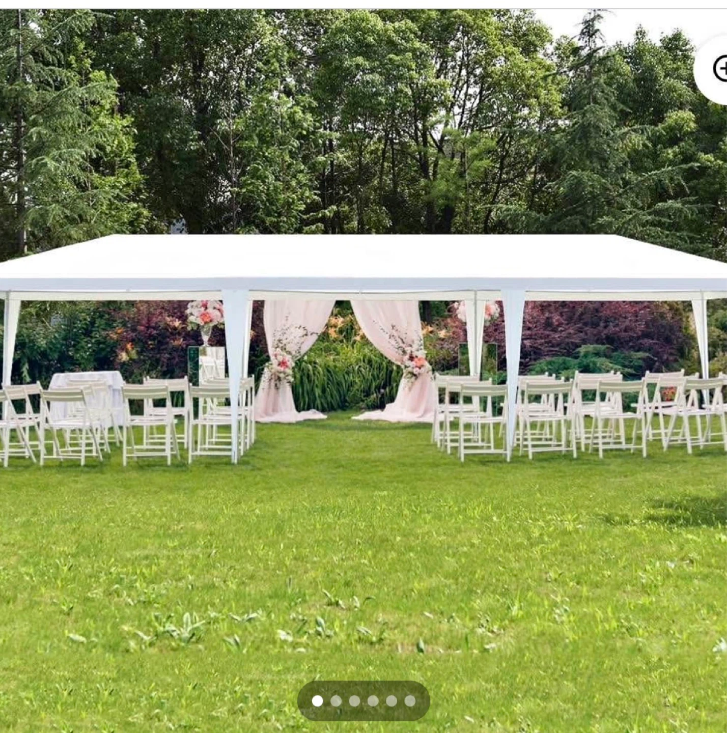 White Party Tent Canopy - 10x30 ft