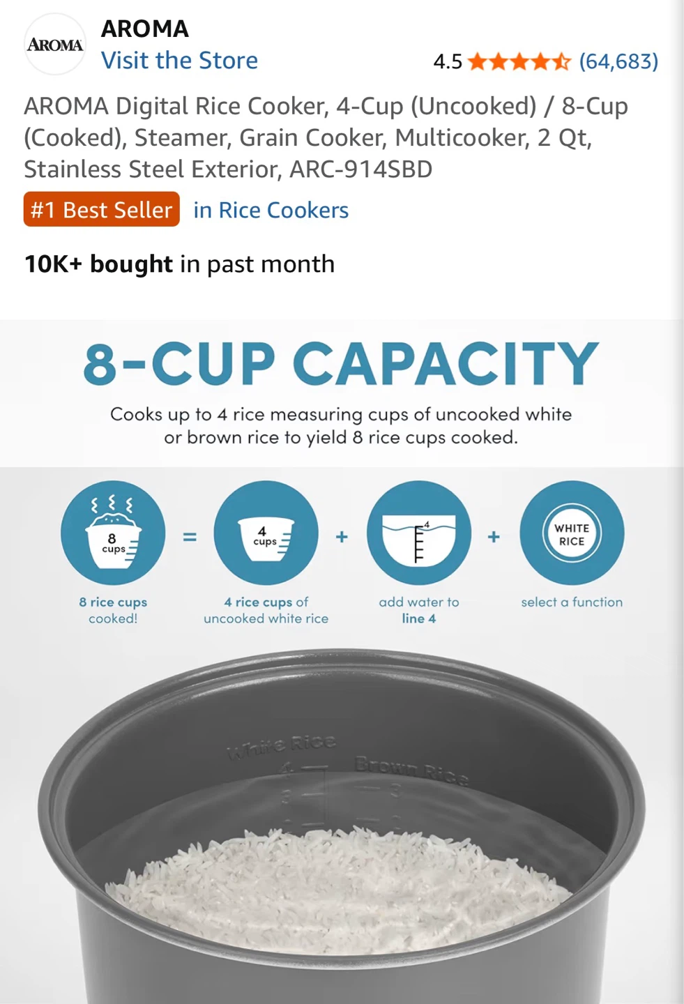 AROMA Rice Cooker - photo 3
