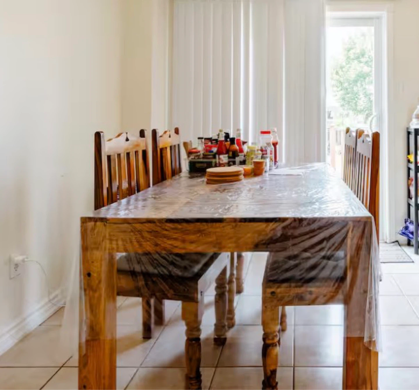 Pure Wooden Dining Table and Chairs Set
