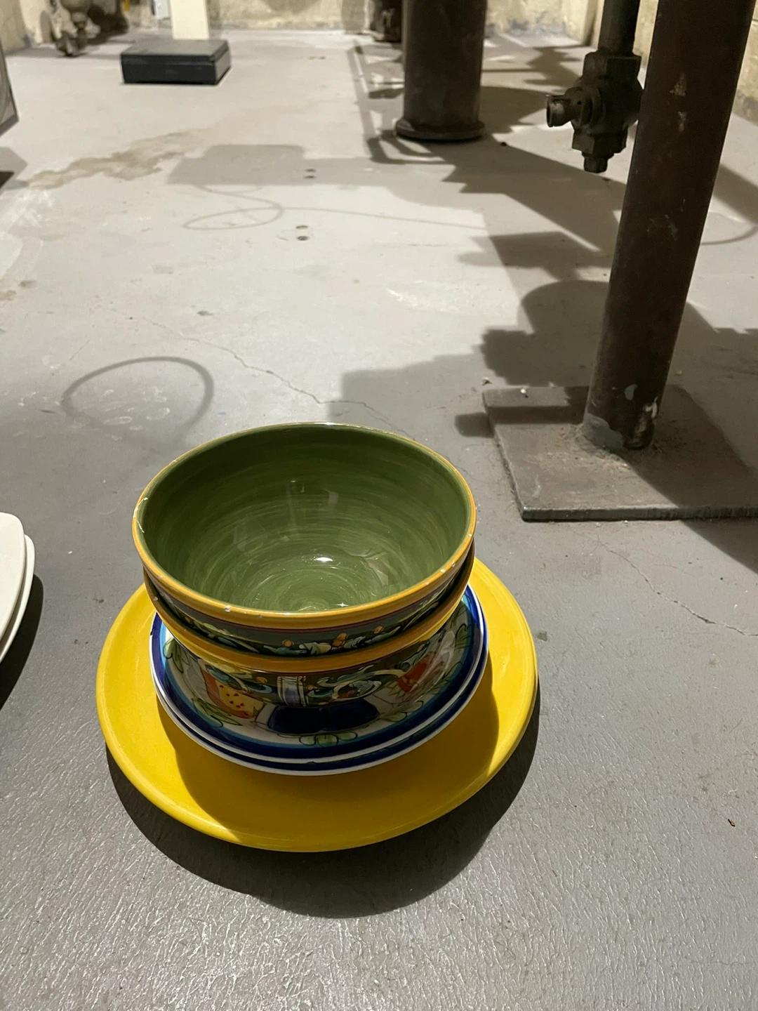 Stack of Ceramic Bowls and Plates