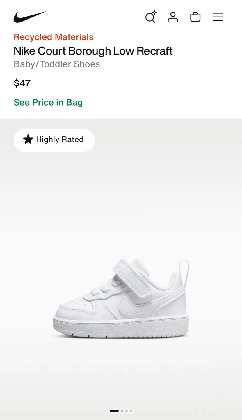 Nike Court Borough Low 2 (TDV) Baby/Toddler Shoes - photo 5