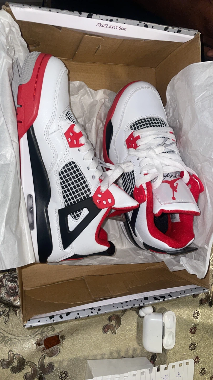 Air Jordan 4 Retro White Red
