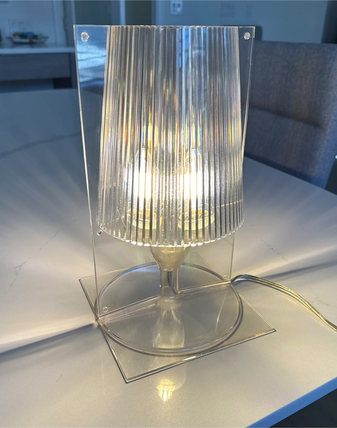 2003 Kartell Take Acrylic Table Lamp by Ferruccio Laviani
