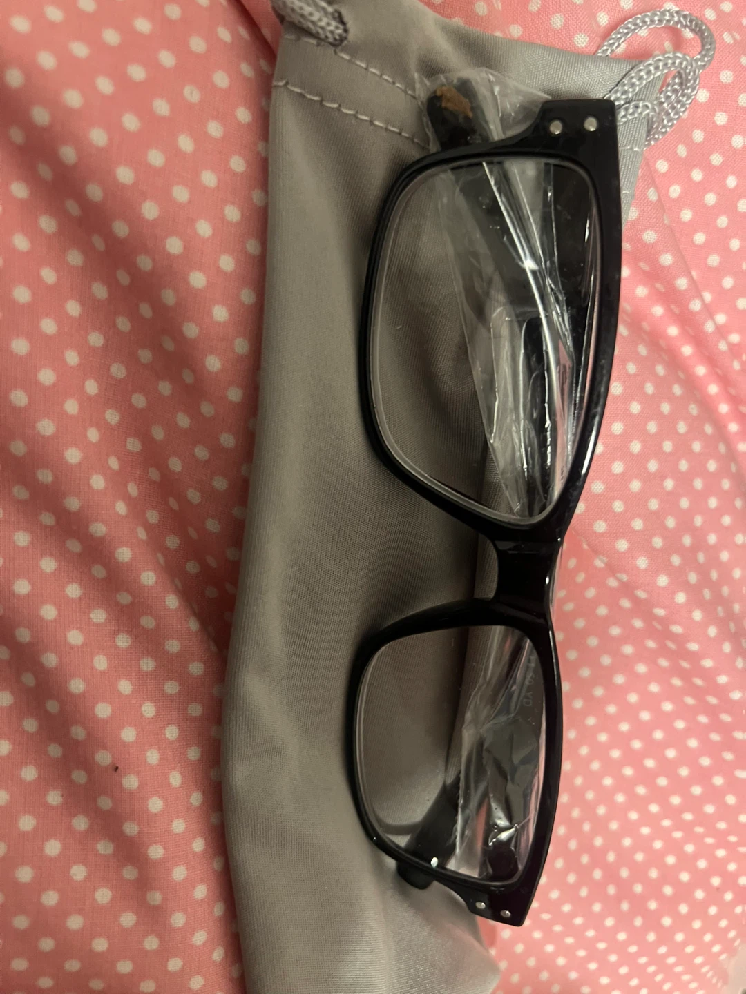 Black Reading Glasses with Case