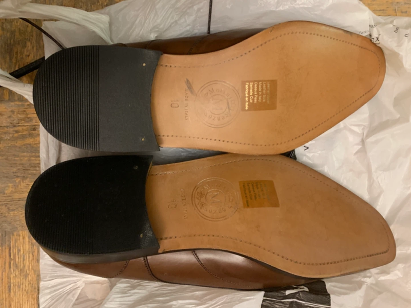 Renzo Morandi Men's Dress Shoes Size 10 Leather - photo 3