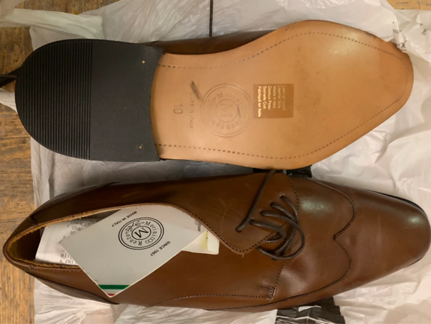 Renzo Morandi Men's Dress Shoes Size 10 Leather - photo 2