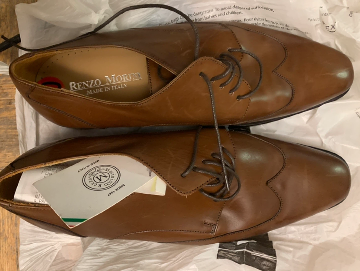 Renzo Morandi Men's Dress Shoes Size 10 Leather