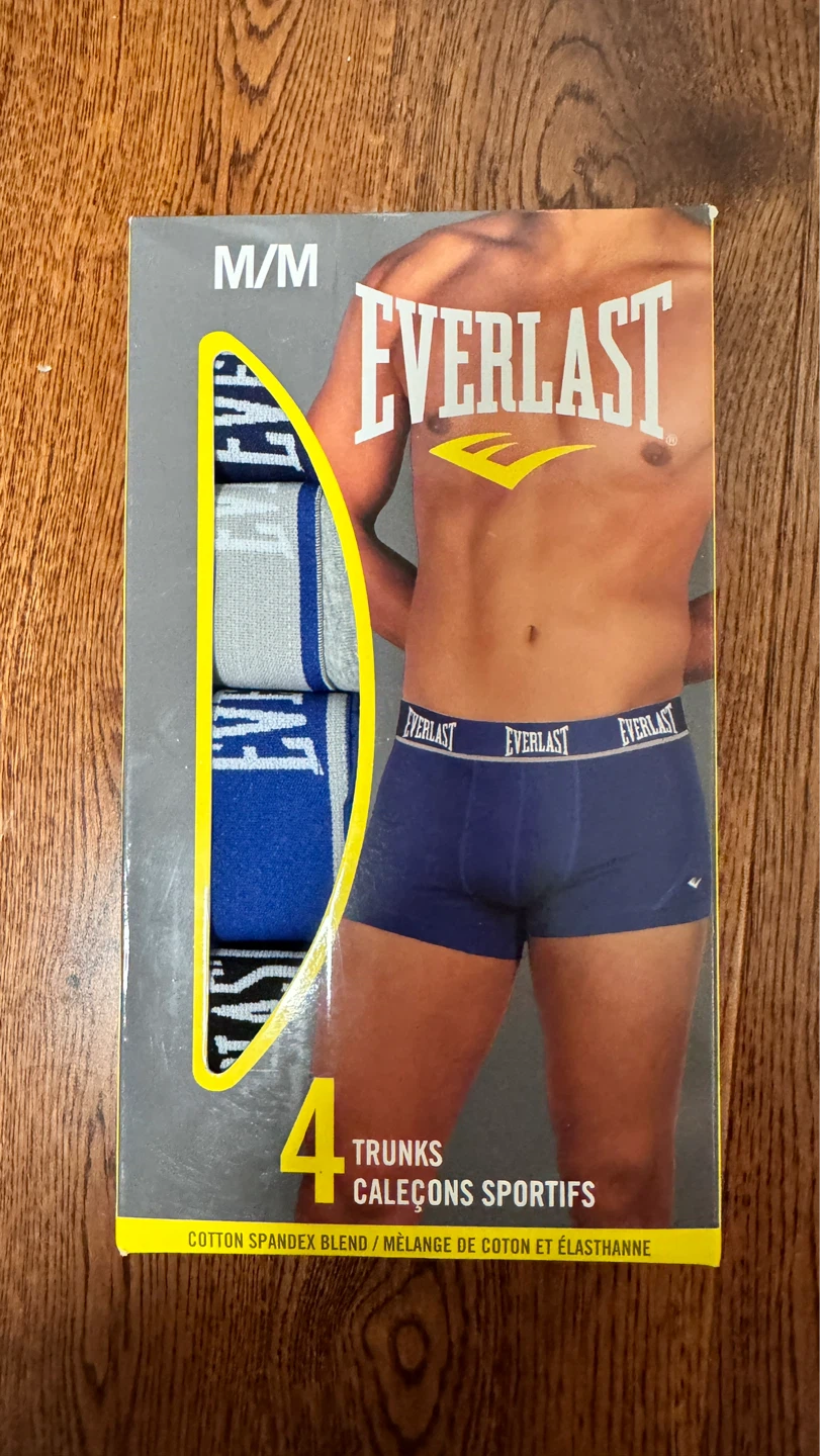 M Everlast 4 Pack Men's Trunks