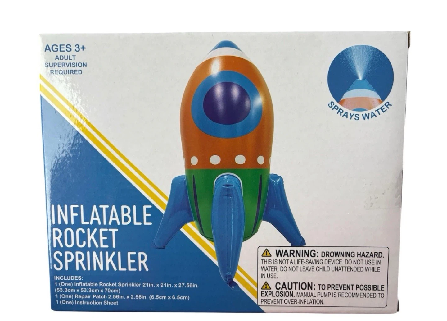 Inflatable Rocket Sprinkler Kids Water Toy 27” New in Box - photo 4