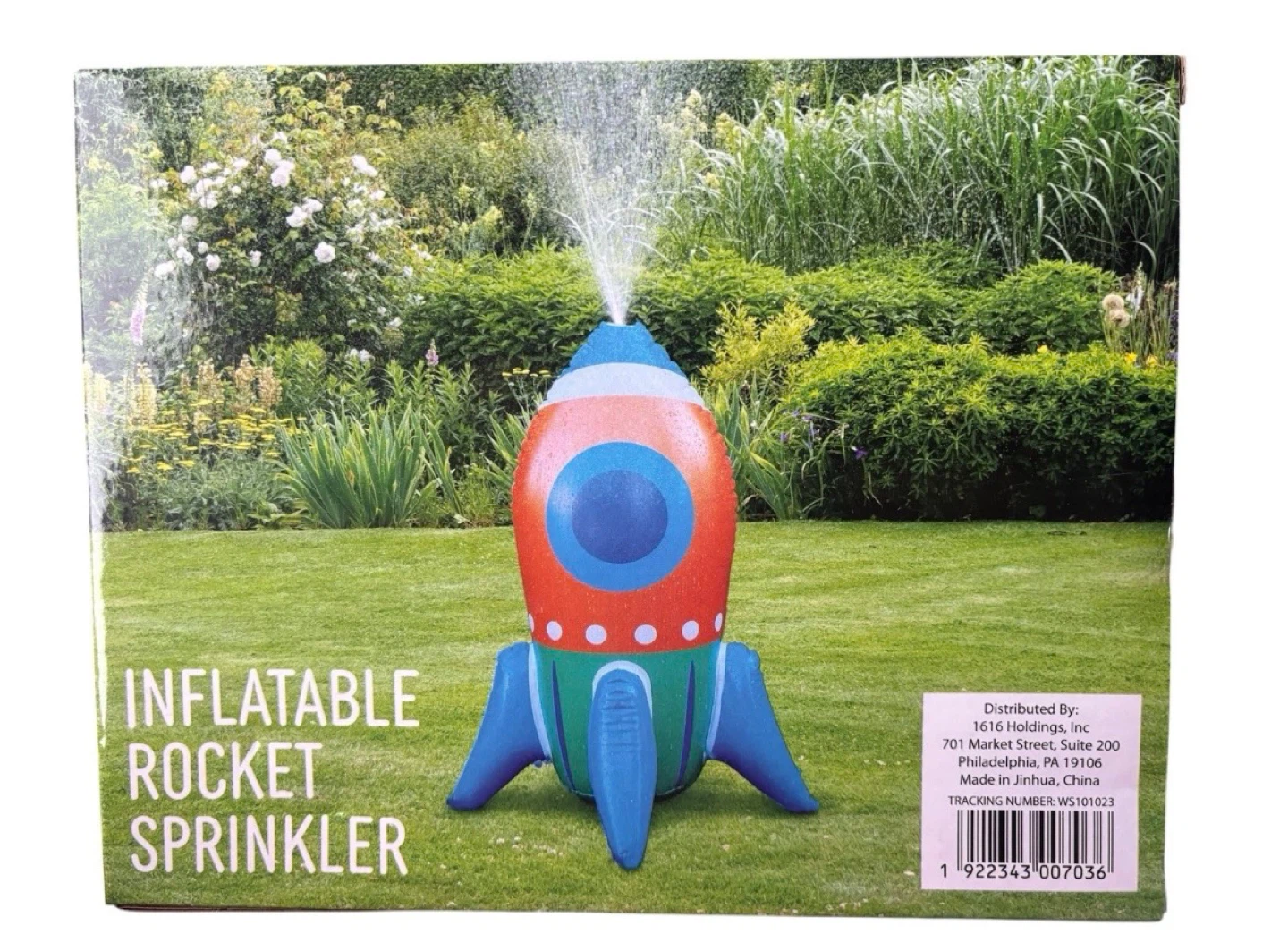 Inflatable Rocket Sprinkler Kids Water Toy 27” New in Box - photo 3