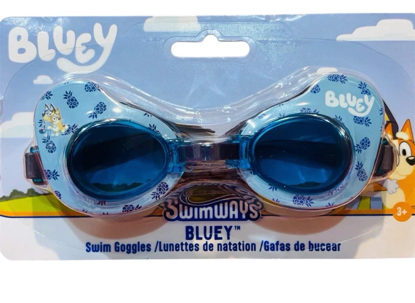 Bluey Kids Pool Goggles 3+ Adjustable Strap