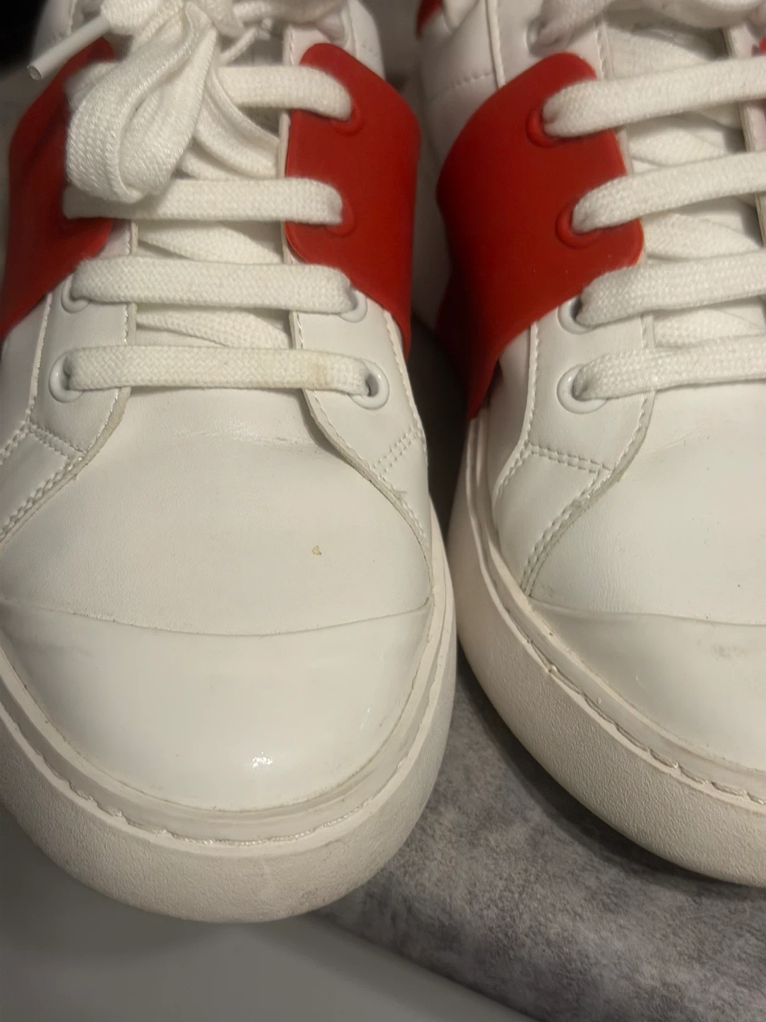 White & Red ROGER Vivier Sneakers