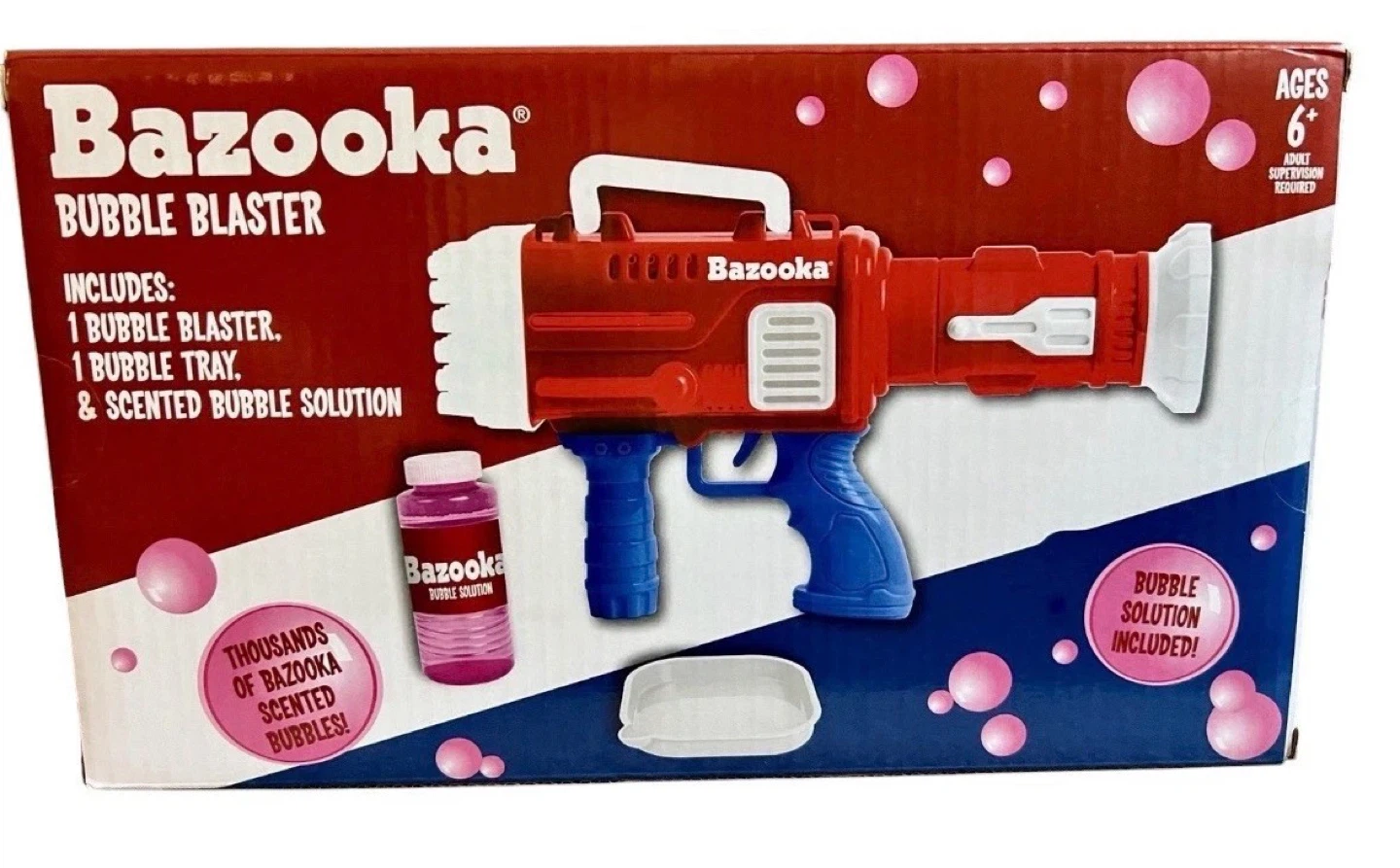 Bazooka Bubble Blaster Toy Set NIB Kids Outdoor Fun