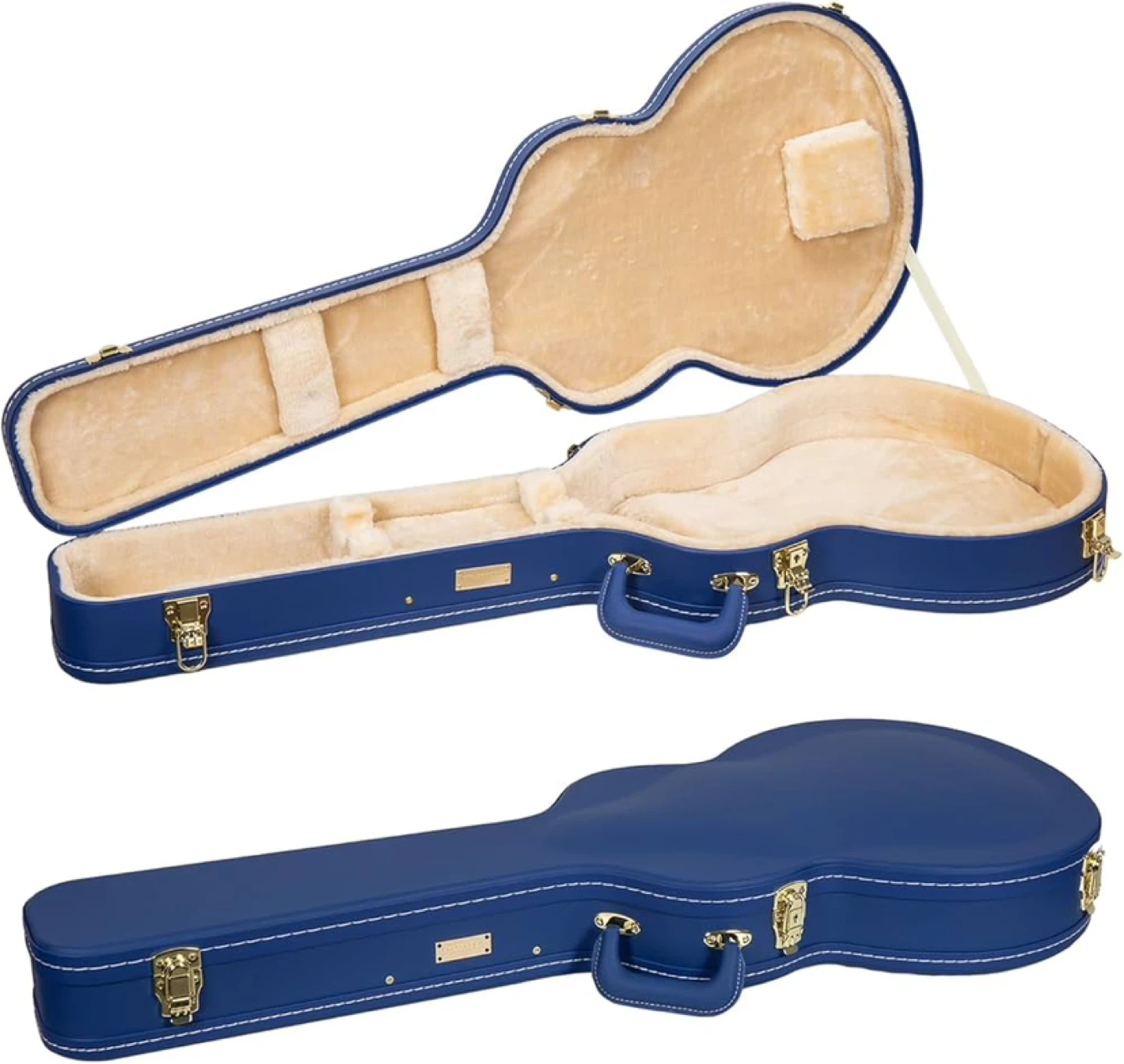 Blue Electric Guitar Case with Thick Padding
