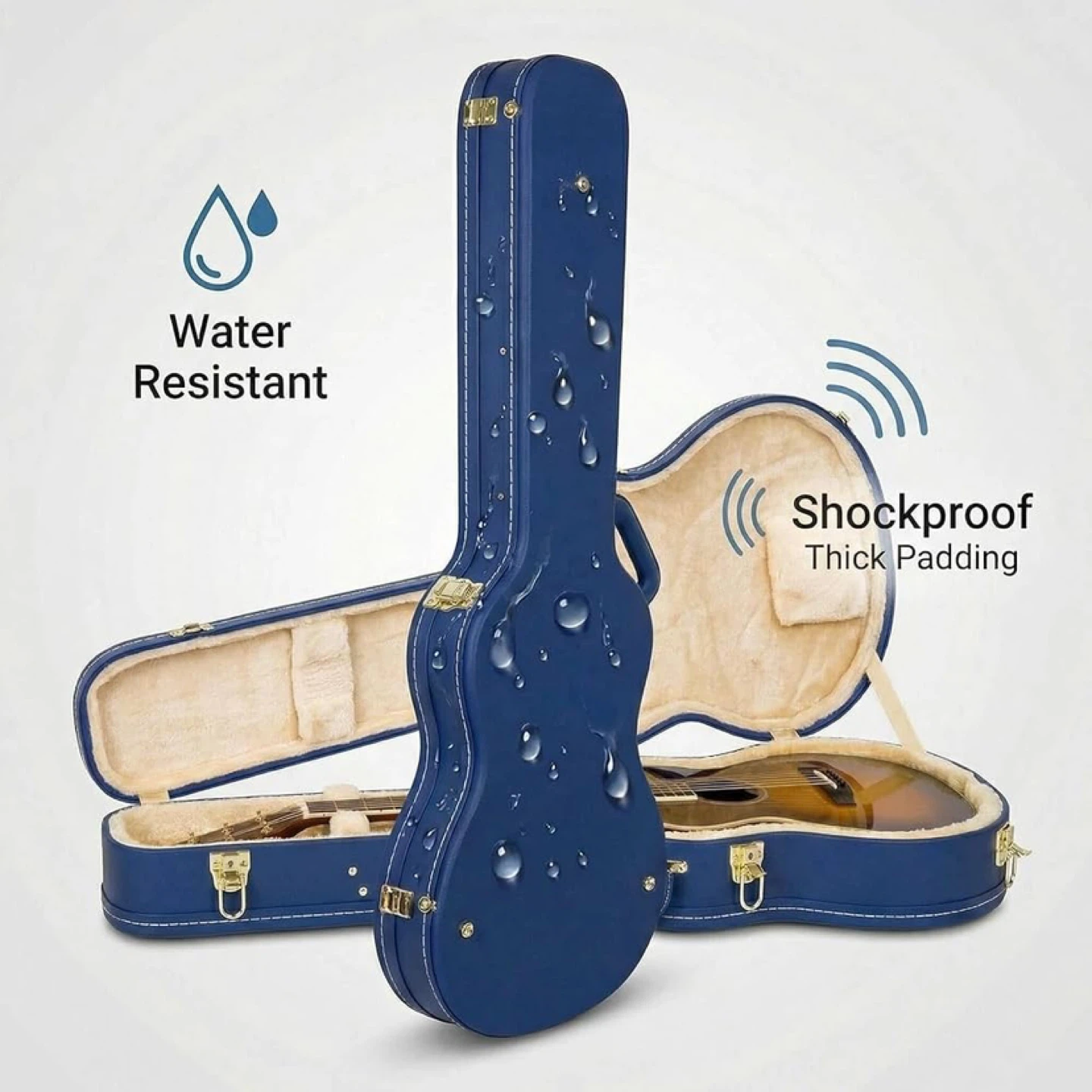 Blue Electric Guitar Case with Thick Padding - photo 5
