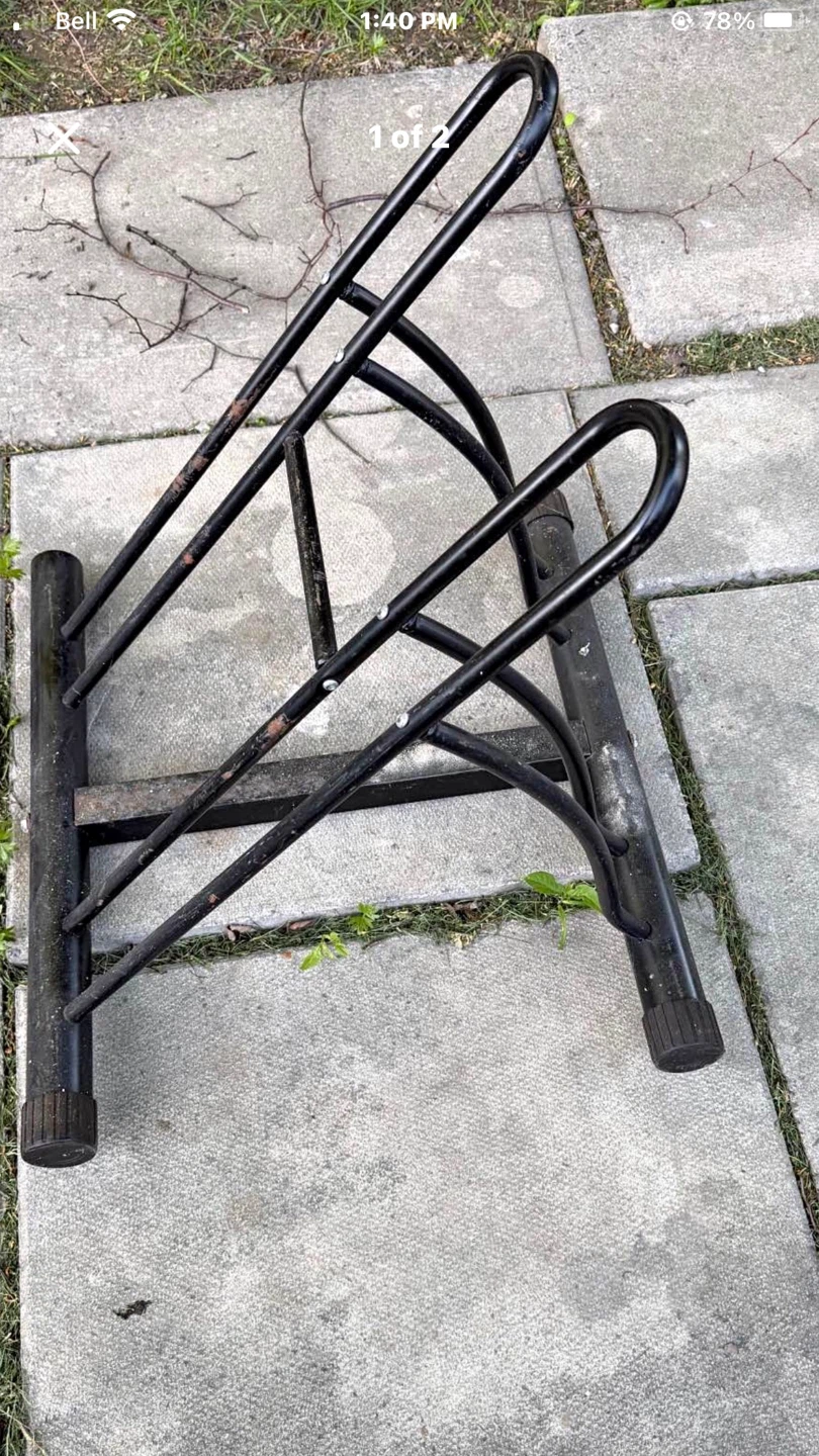 Black Metal Bike Rack
