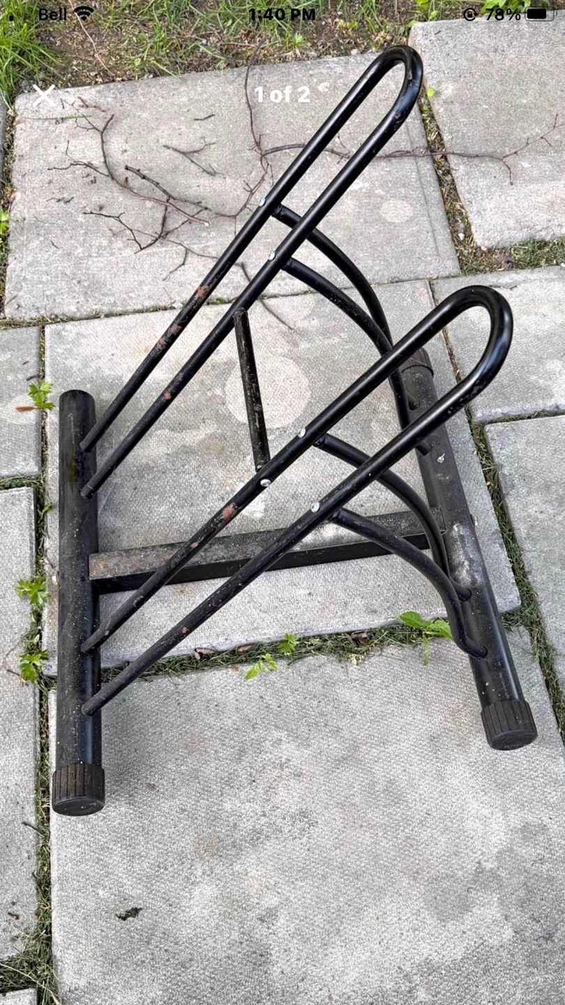 Black Metal Bike Rack - photo 2