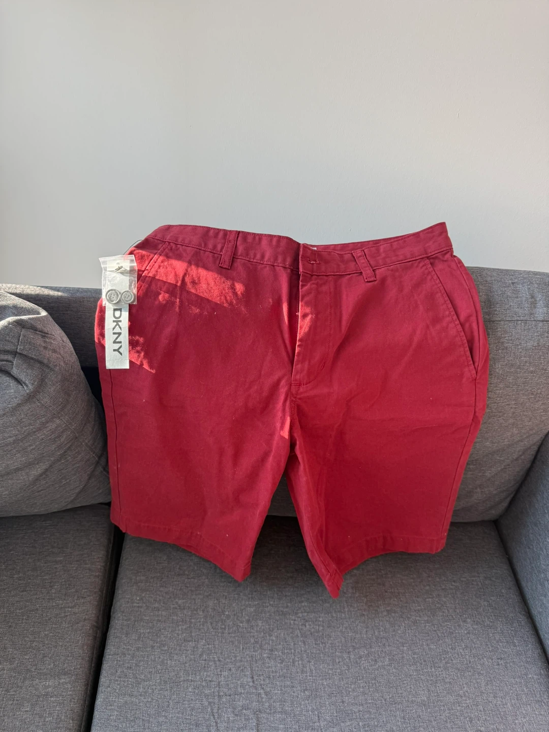 DKNY Red Chino Shorts Size 30