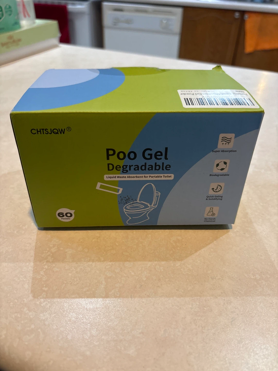 Poo Gel Degradable Liquid Waste Absorbent for Portable Toilet