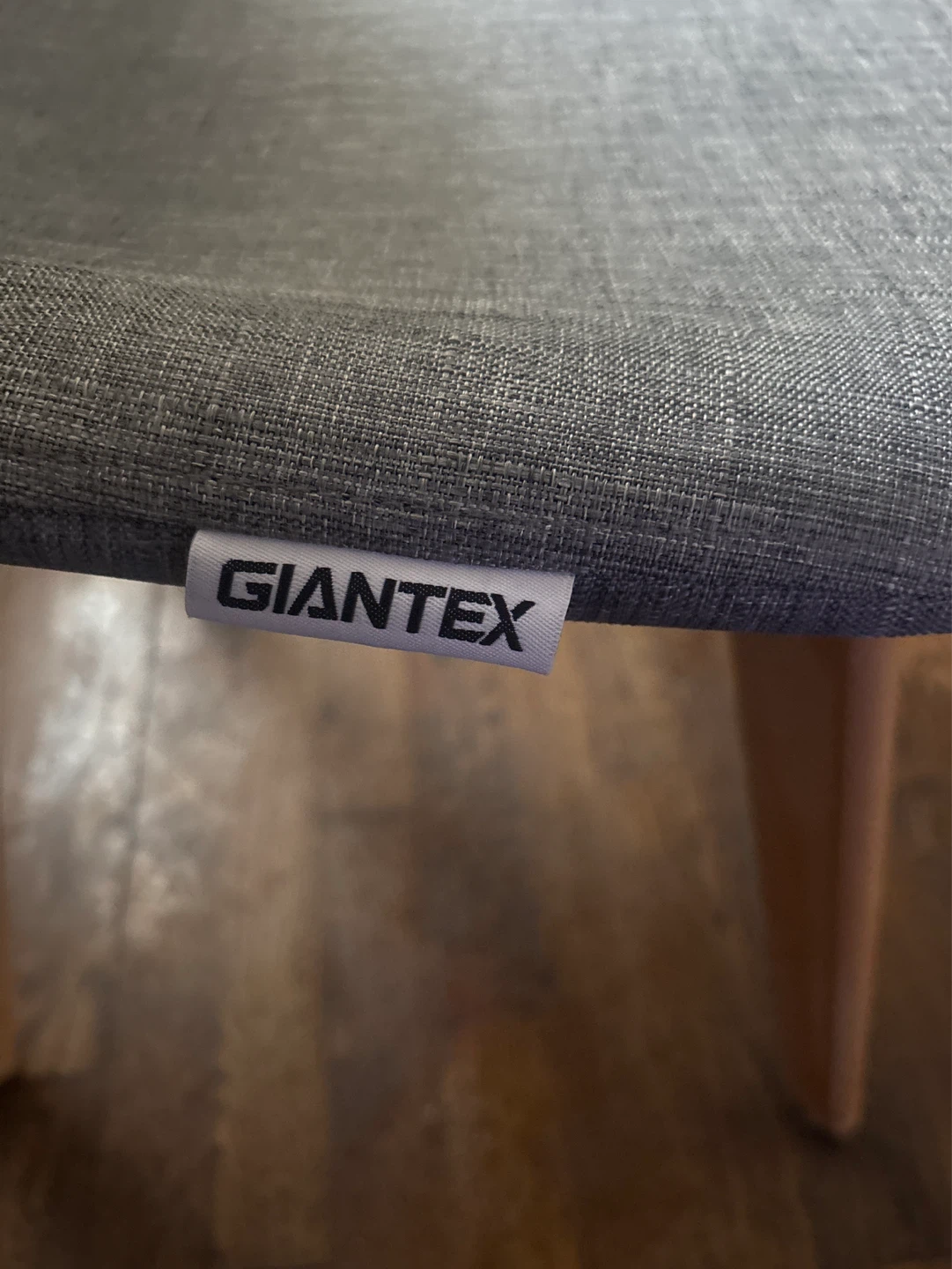 GIANTEX Grey Fabric Chair with Wooden Legs - photo 3