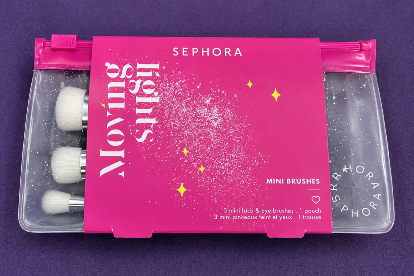 Sephora Moving Lights 3 Mini Travel Brush Set