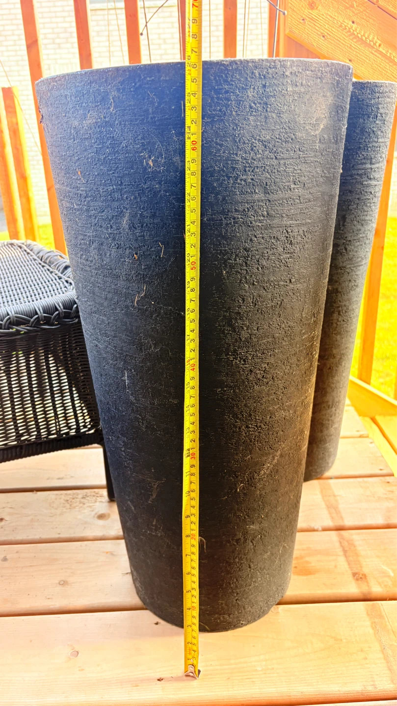 Tall Black Planter Pot - photo 4
