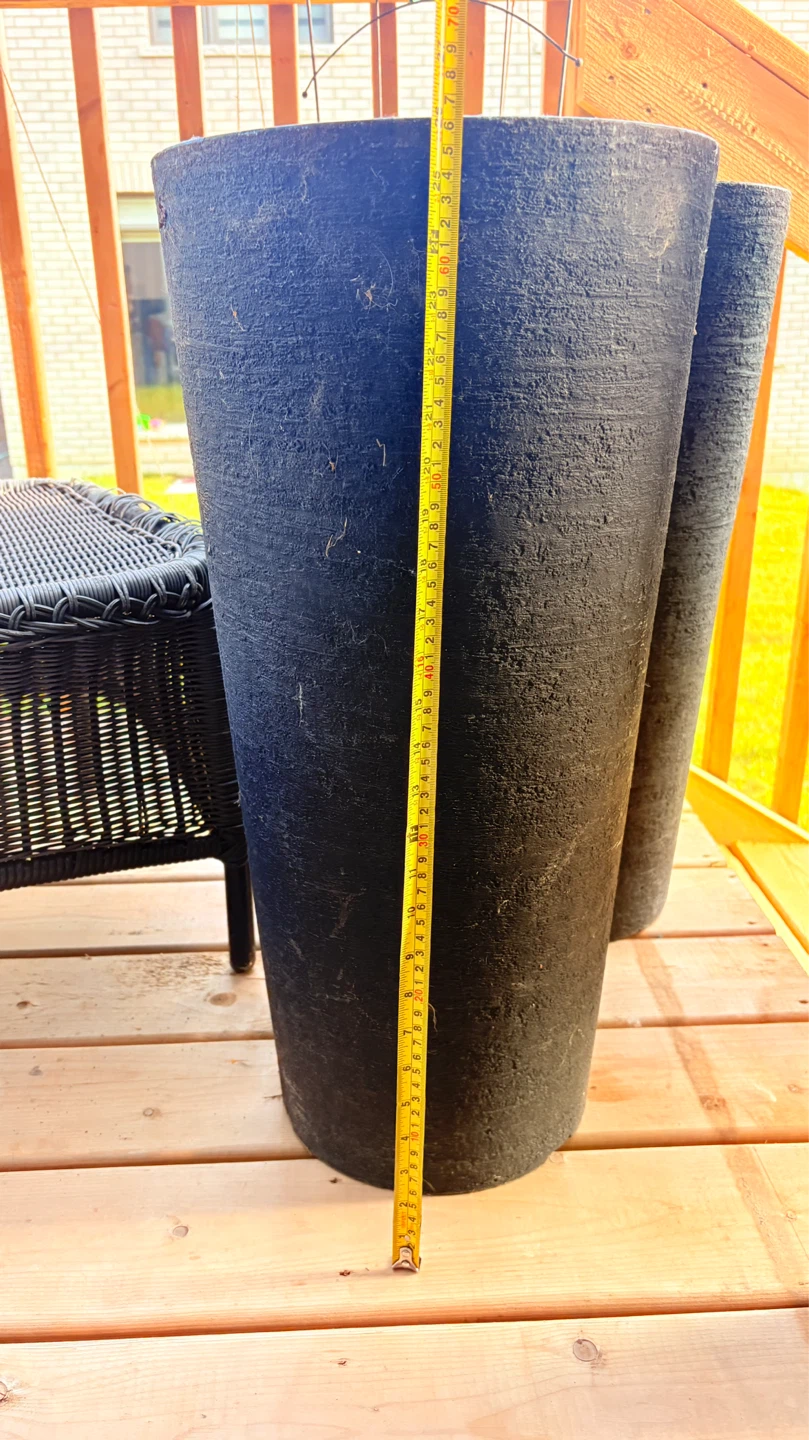 Tall Black Planter Pot - photo 3