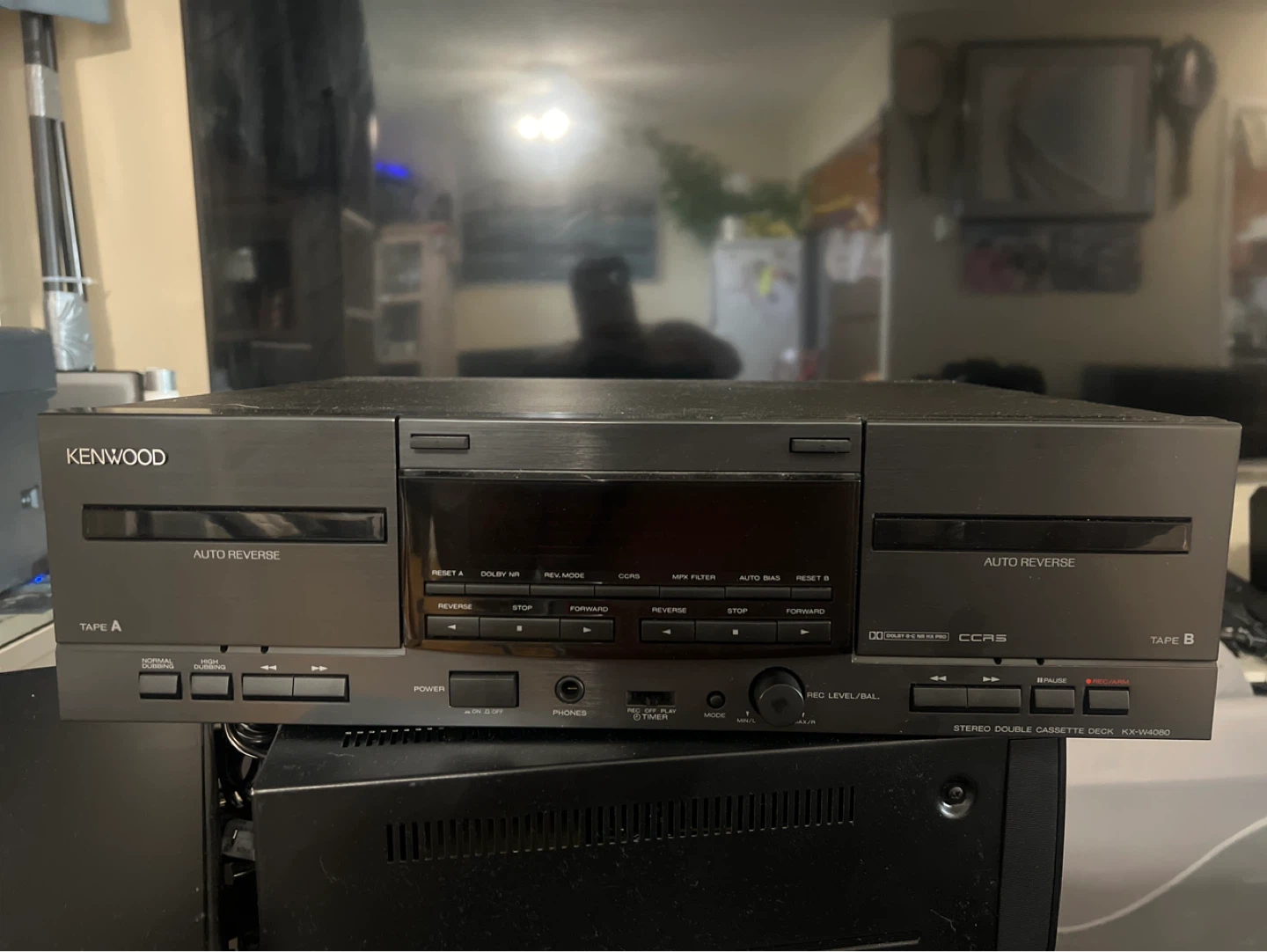 Kenwood Stereo Double Cassette Deck KX-W4080 - photo 2